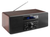 DAB radio met CD speler, Bluetooth, USB mp3 speler en radio - Stereo - Hout - Audizio Prato - thumbnail
