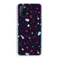 Dark Rounded Terrazzo: Oppo A52 Transparant Hoesje
