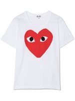 Comme Des Garçons Play Kids t-shirt à logo imprimé - Blanc