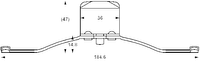 Veer, Remklauw ATE, u.a. für VW, Skoda, Audi, Saab, Seat, Opel, Vauxhall