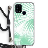 Palmbladeren: Samsung Galaxy M31 Transparant Hoesje met koord