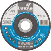 LUKAS-ERZETT T41 125x1,0x22,23 A60S-BF AT002672V9802 Doorslijpschijfset 125 mm 50 stuk(s)