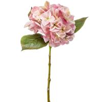 Kunstbloem Hortensia tak - Challenge - 47 cm - roze - kunst zijdebloem - Hydrangea