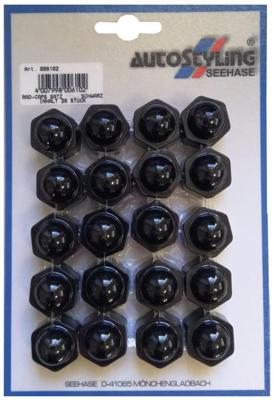 AUTOSTYLING SEEHASE Rad-caps 17 mm sb black 05