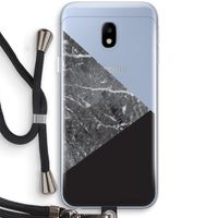 Combinatie marmer: Samsung Galaxy J3 (2017) Transparant Hoesje met koord