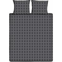 Ten Cate Katoenen Tweepersoons Dekbedovertrek 200x200/220 cm Antraciet