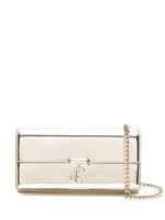 Jimmy Choo Avenue patent-leather crossbody bag - Or