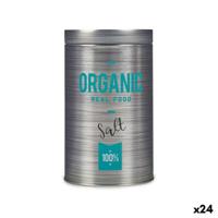 Zoutkelder Kinvara 570/386002D Organic Grijs Blik 10,4 x 18,2 x 10,4 cm Zout (24 Stuks)