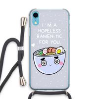 I'm A Hopeless Ramen-Tic For You: iPhone XR Transparant Hoesje met koord
