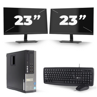 Dell Optiplex 7010 SFF - Intel Core i5-3e Generatie - 8GB RAM - 240GB SSD - Windows 10 + 2x 23 inch Monitor - thumbnail