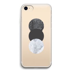 Marmeren cirkels: iPhone 7 Transparant Hoesje