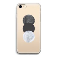Marmeren cirkels: iPhone 7 Transparant Hoesje
