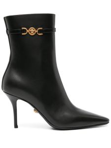 Versace bottines en cuir 85 mm - Noir