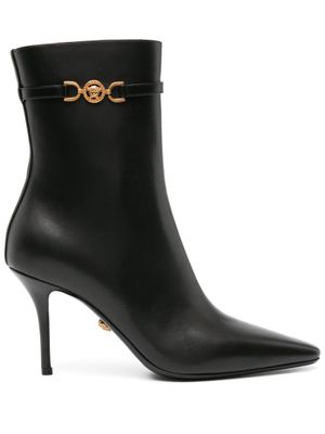 Versace bottines en cuir 85 mm - Noir