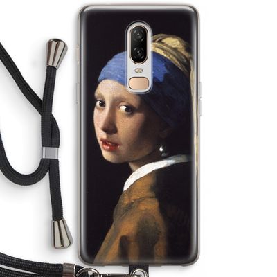 The Pearl Earring: OnePlus 6 Transparant Hoesje met koord