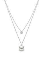 Yoko London collier Starlight en or blanc 18ct serti de perles et de diamants - Argent