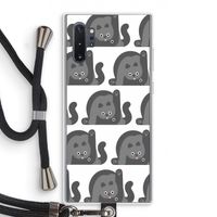 Cats: Samsung Galaxy Note 10 Plus Transparant Hoesje met koord