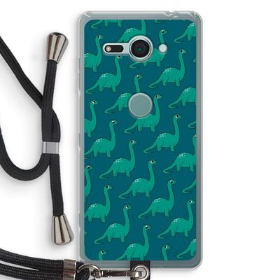 Diplodocus: Sony Xperia XZ2 Compact Transparant Hoesje met koord