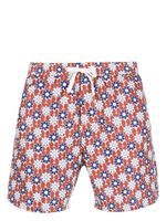 Reina Olga short de bain à fleurs - Marron