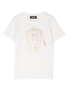 Versace Kids t-shirt en coton à logo Medusa Head - Blanc