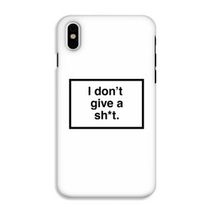 Don't give a shit: iPhone XS Tough Case