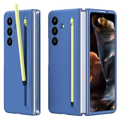 Lunso Samsung Galaxy Z Fold 7 backcover hoes met Stylus & screenprotector - Blauw
