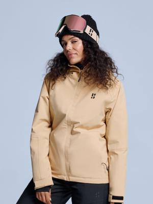 Poederbaas Ski-jas Dames Arctic 2L Insulated Warm Sand-M