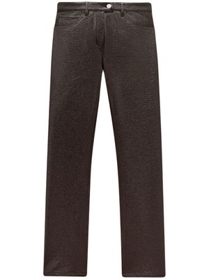 Courrèges pantalon Reedition à coupe cinq poches - Marron