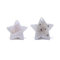 Edelsteen Ster Agaat met Kristallisatie (4 - 6 cm)