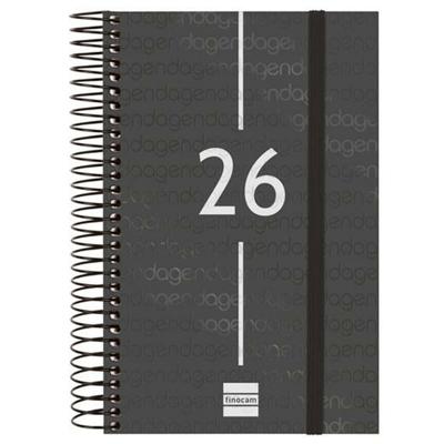 Agenda Finocam Zwart 11,7 x 18,1 cm