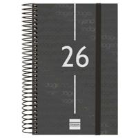Agenda Finocam Zwart 11,7 x 18,1 cm