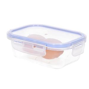 CM Vershoudbakje/lunchbox - luchtdicht - met clips - glas - 16 x 11 x 6 cm - 420 ml