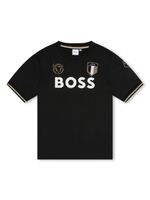 BOSS Kidswear t-shirt brodé à logo imprimé - Noir - thumbnail