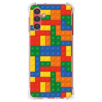 Samsung Galaxy A13 5G | A04s Doorzichtige Silicone Hoesje Blokken Samsung Galaxy A13 5G | A04s Doorzichtige Silicone Hoesje Blokken