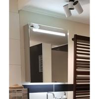 Spiegelkast SPK52000 | 60x70x14 cm | 1 Deur | Directe LED verlichting | Aluminium | Met spiegelverwarming