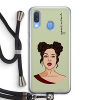 Pop-Art Creator: Samsung Galaxy A40 Transparant Hoesje met koord