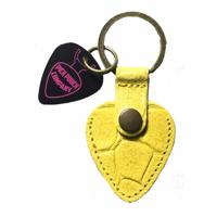 PickPouch Lederen Plectrumhoesje San Francisco Croco Geel - Aanbieding