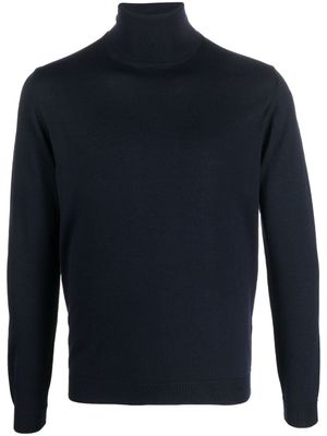 Roberto Collina pull en laine à col roulé - Bleu