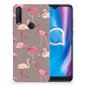 Alcatel 1S (2020) TPU Hoesje Flamingo