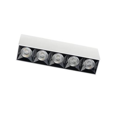 Lyora Witte opbouwspotMidi Led 5x1 leds - 3000K - 10048