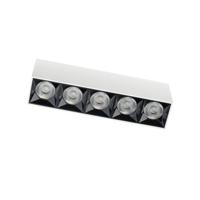 Lyora Witte opbouwspotMidi Led 5x1 leds - 3000K - 10048