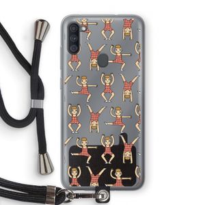 Gymboys: Samsung Galaxy A11 Transparant Hoesje met koord