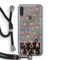 Gymboys: Samsung Galaxy A11 Transparant Hoesje met koord