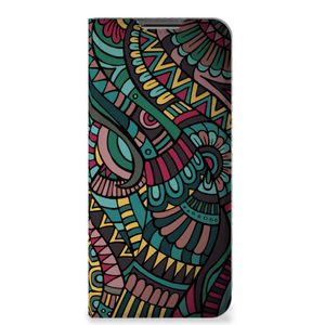 OPPO A54 5G | A74 5G | A93 5G Hoesje met Magneet Aztec