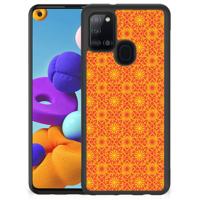 Samsung Galaxy A21s Bumper Case Batik Oranje