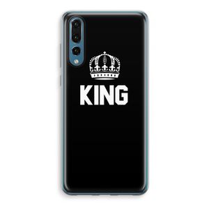 King zwart: Huawei P20 Pro Transparant Hoesje