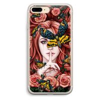 Lady Moth: iPhone 7 Plus Transparant Hoesje Lady Moth: iPhone 7 Plus Transparant Hoesje