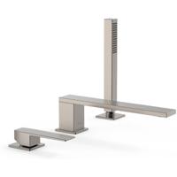 Badrand kraan Tres Slim | Inbouw | Mengkraan | 2-weg | vierkant | RVS look