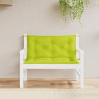 VidaXL Tuinbankkussens 2 st 100x50x7 cm oxford stof heldergroen