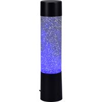 LED Tafellamp - Trion Wuka Glitter - 0.9W - Warm Wit 3000K - Rond - Mat Zwart - Kunststof - thumbnail